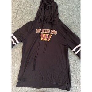 Washington Commanders Black NFL Team Apparel Hoodie Sweatshirt Women's Medium